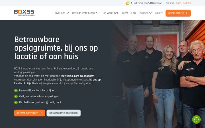 Screenshot of boxss.nl