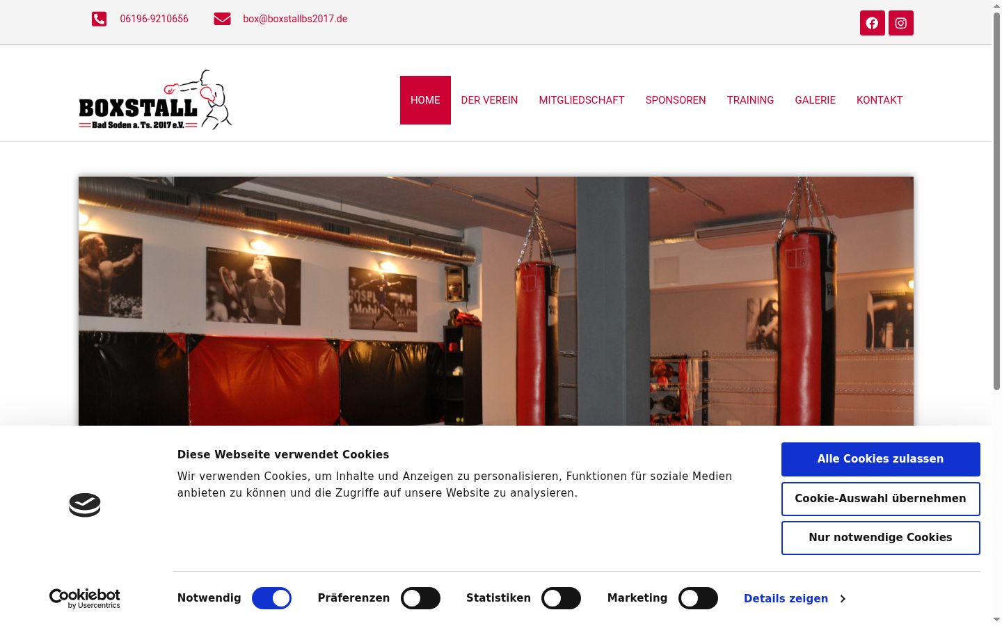 Screenshot tal-banner tal-kunsens muri qabel kwalunkwe interazzjoni