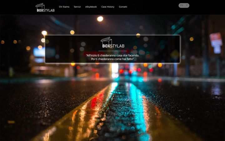 Screenshot of boxstylab.com