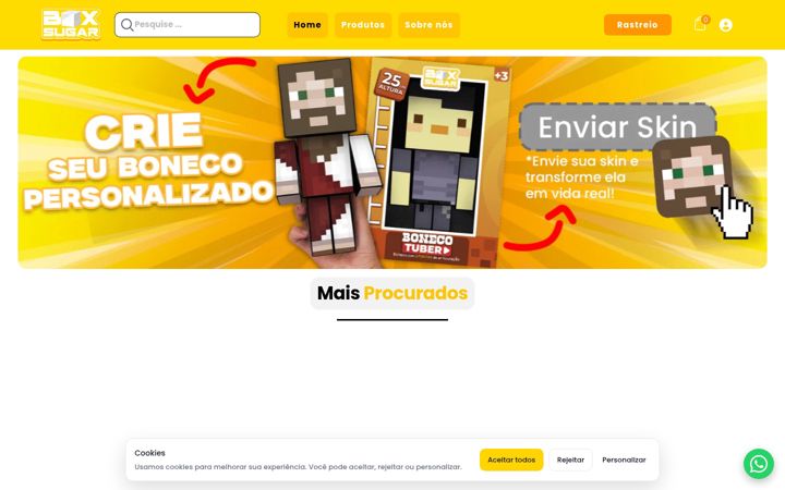 Posnetek zaslona boxsugar.com.br