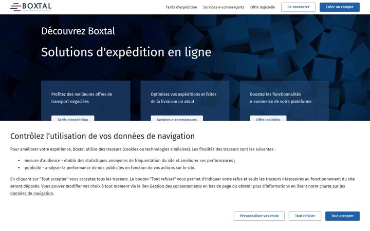 Screenshot of boxtal.com