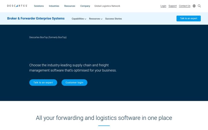 Screenshot of boxtop.net