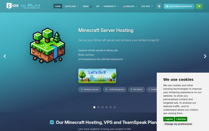 Screenshot of boxtoplay.com