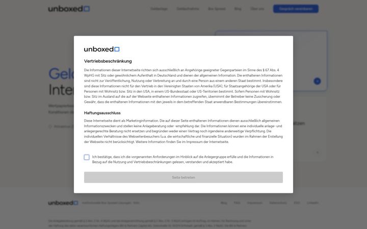 Screenshot of boxtrades.de
