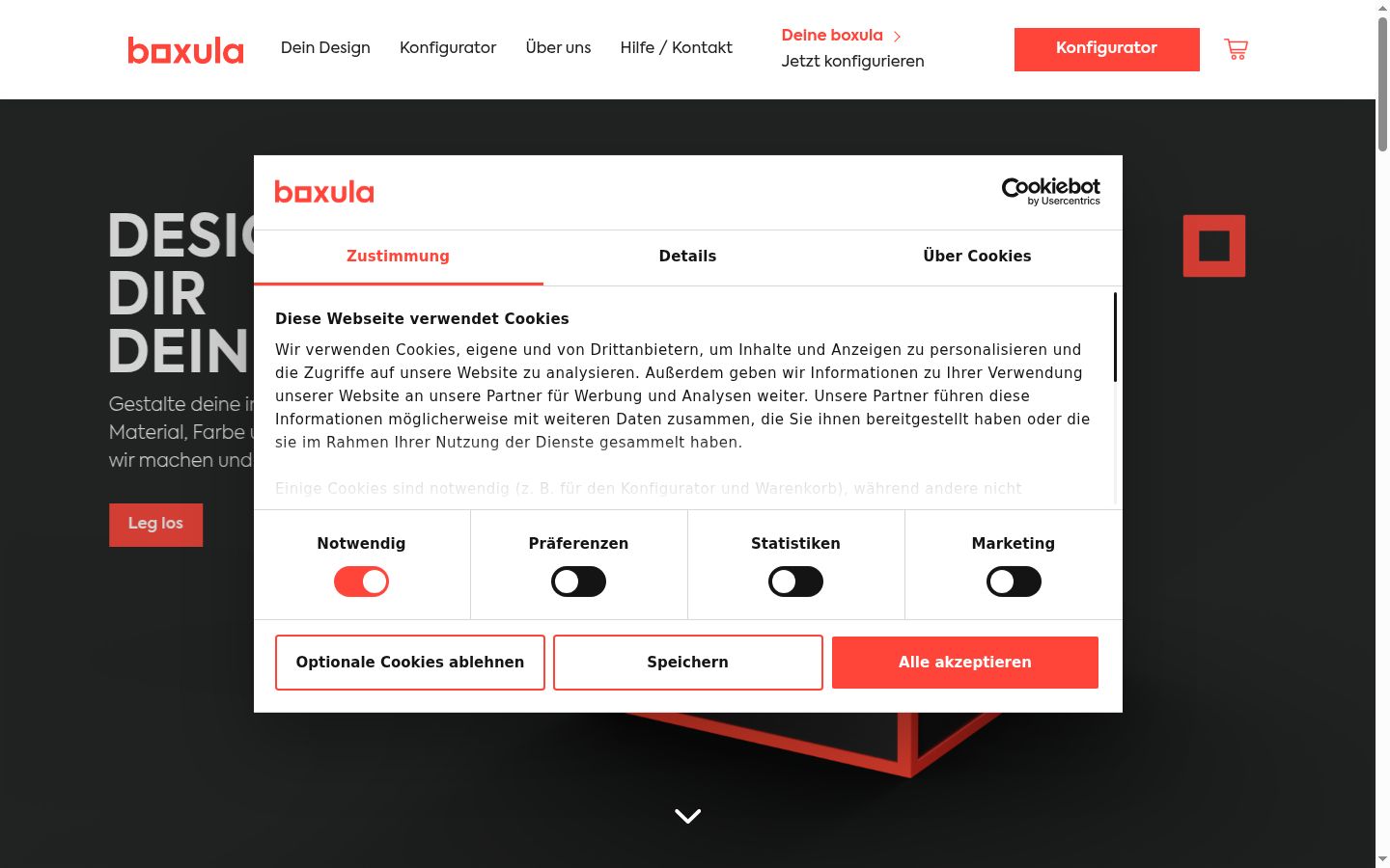 Sutikimo reklamjuostės, rodytos prieš bet kokią sąveiką, ekrano kopija