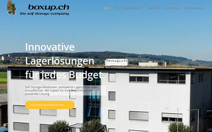 Screenshot of boxup.ch