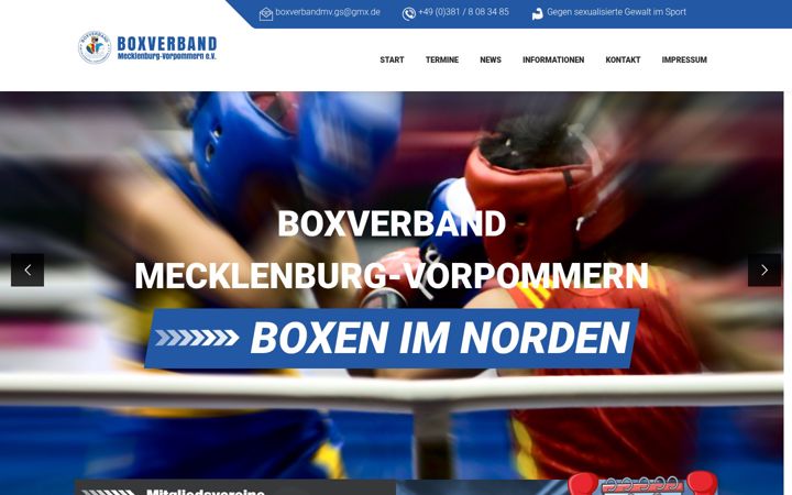 Screenshot ta' boxverband-mv.de