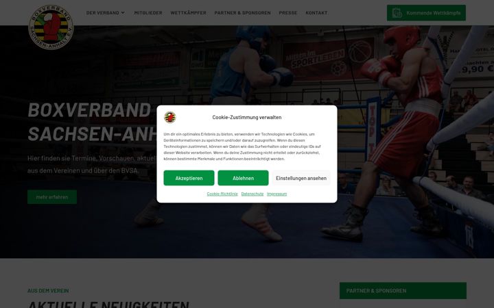 Screenshot ta' boxverband-sachsen-anhalt.de