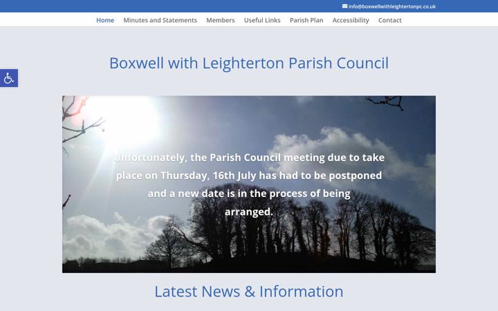 Screenshot of boxwellwithleightertonpc.co.uk