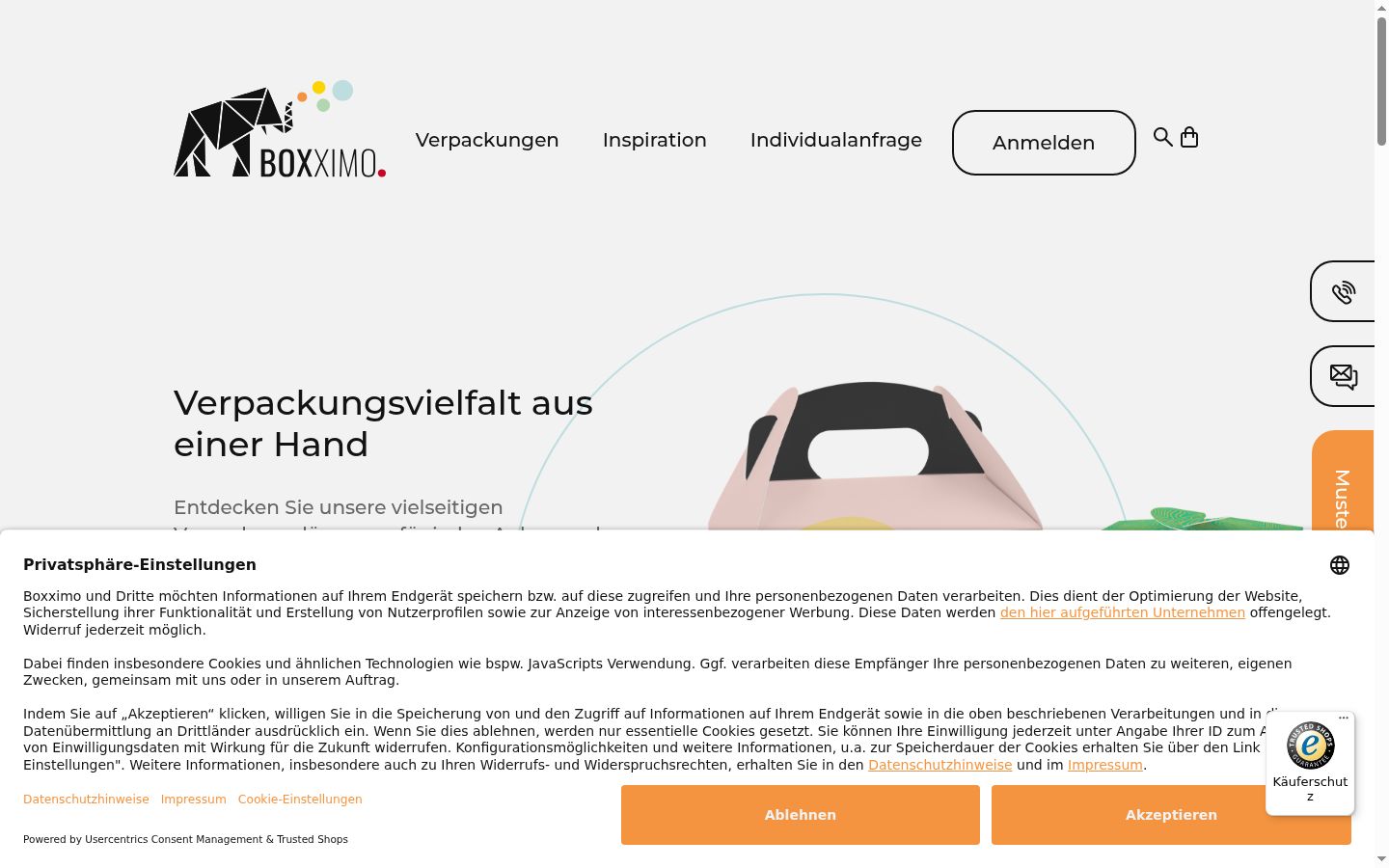 Sutikimo reklamjuostės, rodytos prieš bet kokią sąveiką, ekrano kopija