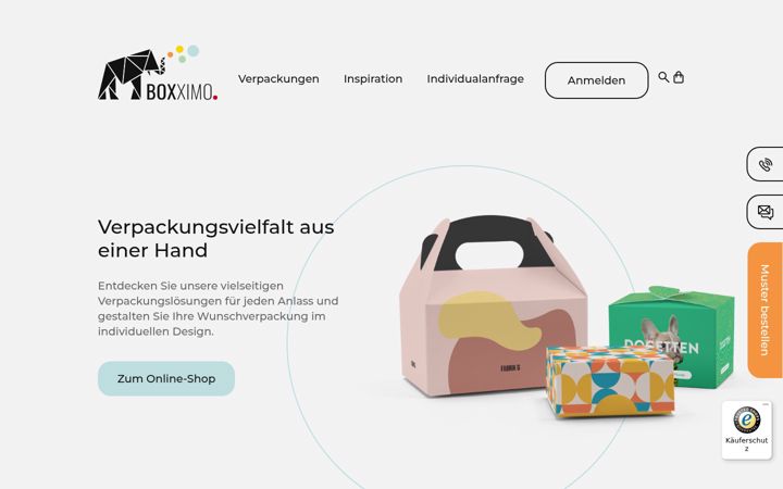Screenshot of boxximo.de