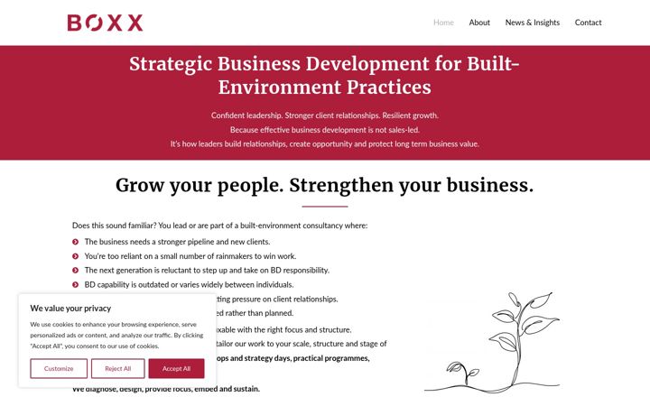 Screenshot ta' boxxsolutions.co.uk