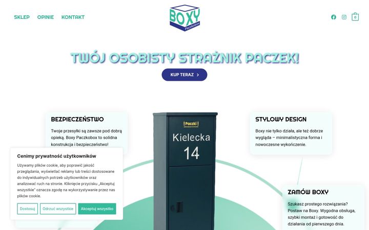 Snímek obrazovky boxypaczkobox.pl