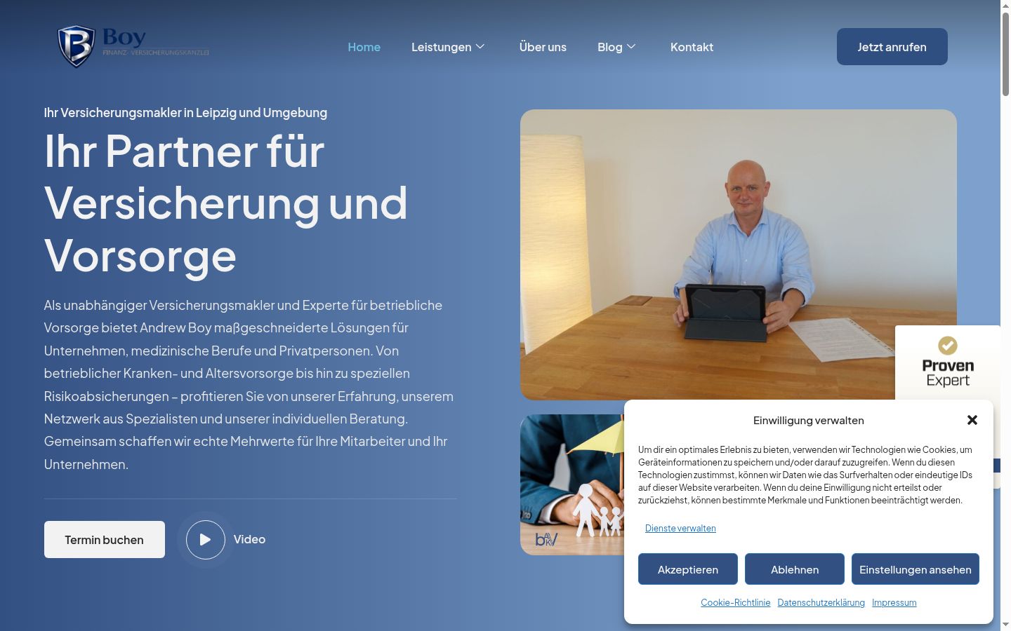 Screenshot tal-banner tal-kunsens muri qabel kwalunkwe interazzjoni
