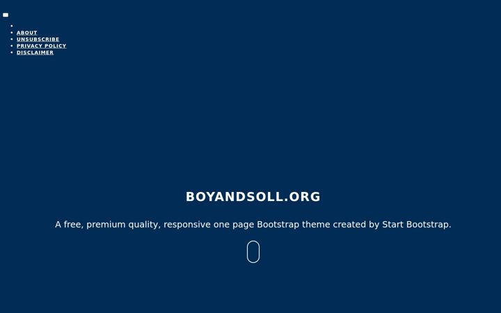 Captura de pantalla de boyandsoll.org
