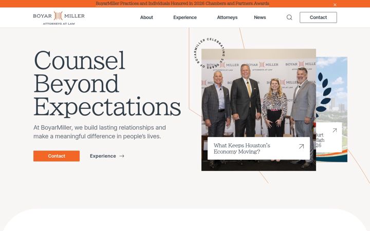Screenshot of boyarmiller.com
