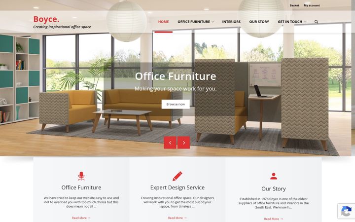 Screenshot of boyce.co.uk