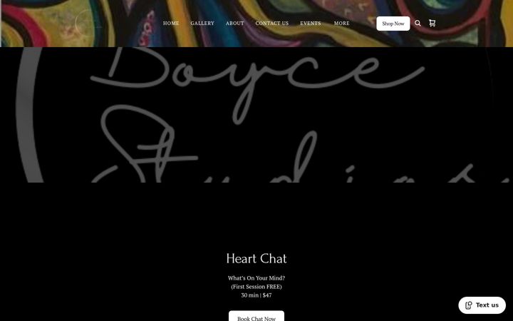Screenshot of boycestudios.com