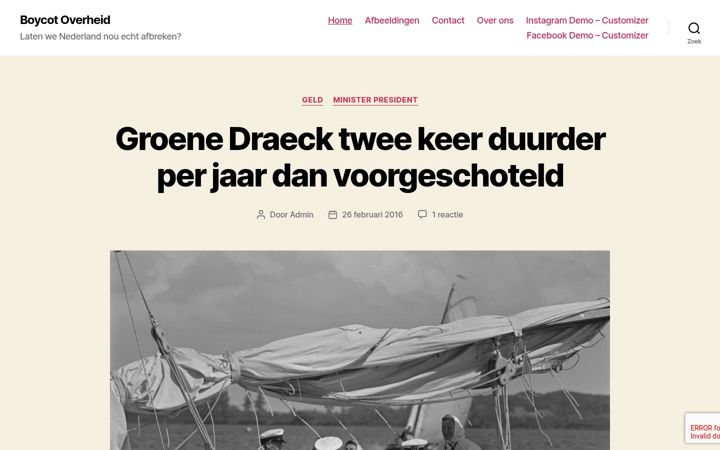 Screenshot of boycotoverheid.nl