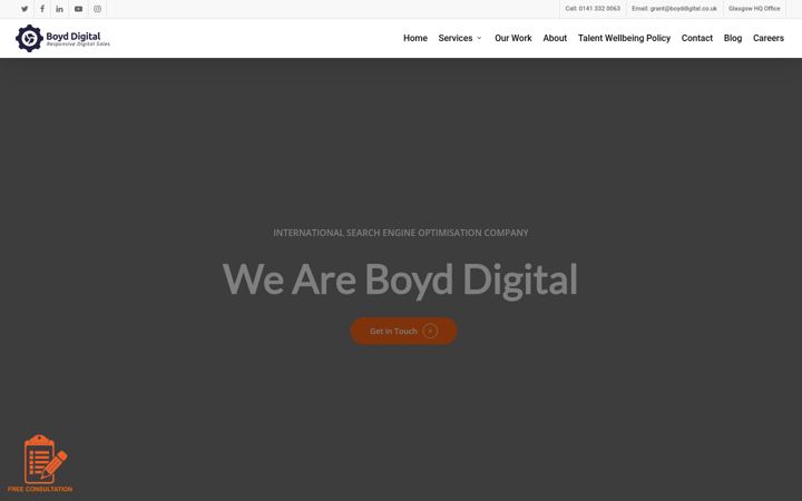 Screenshot ta' boyddigital.co.uk