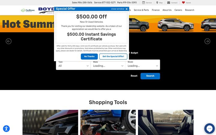 Screenshot of boydgm.com