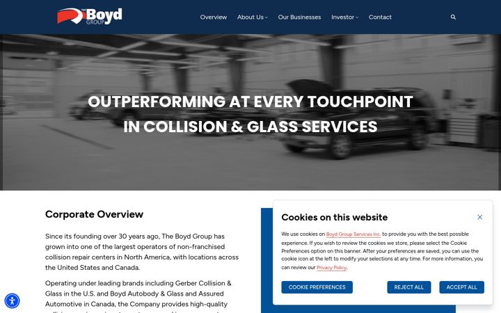 Screenshot of boydgroup.com