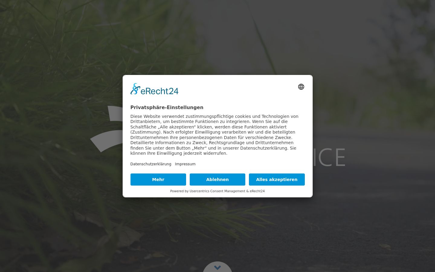 Capture d'écran de la bannière de consentement affichée avant toute interaction