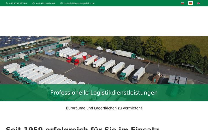 Screenshot of boyens-spedition.de