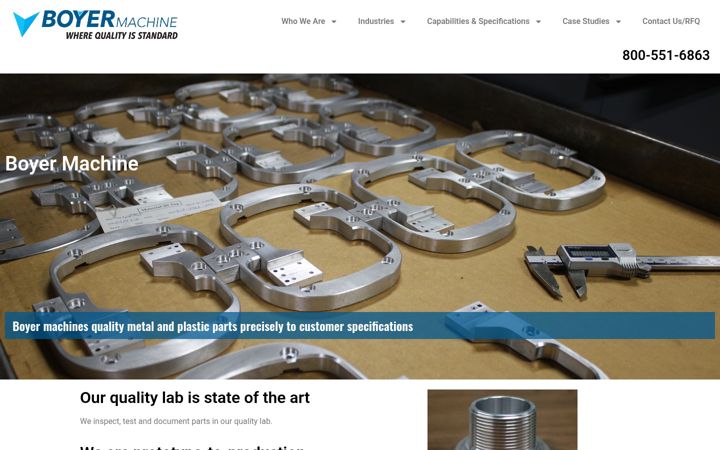 Screenshot of boyermachine.com