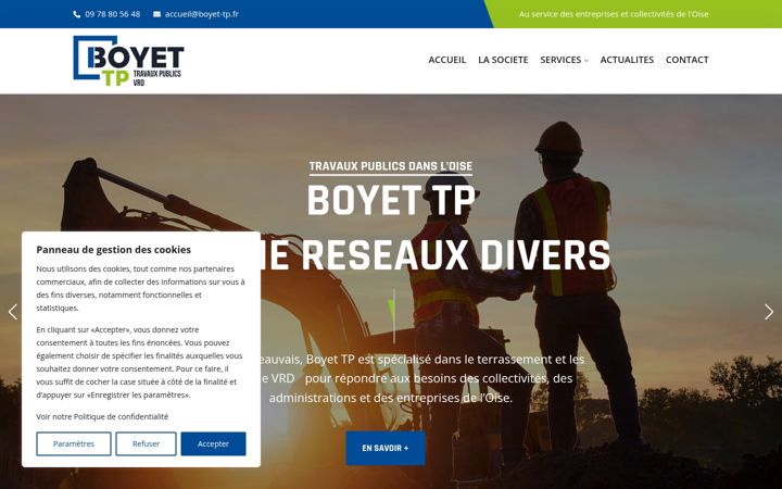 Screenshot of boyet-tp.fr