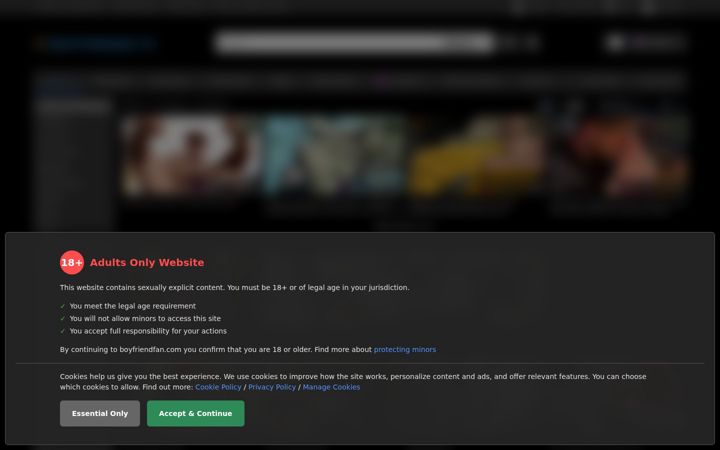 Screenshot of boyfriendfan.com
