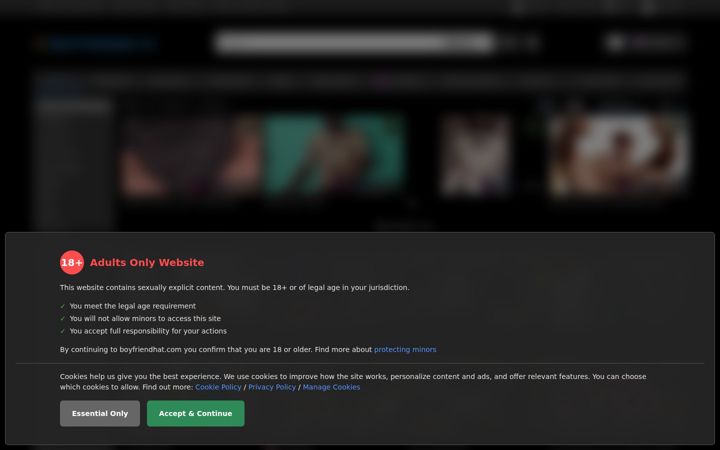 Screenshot of boyfriendhat.com