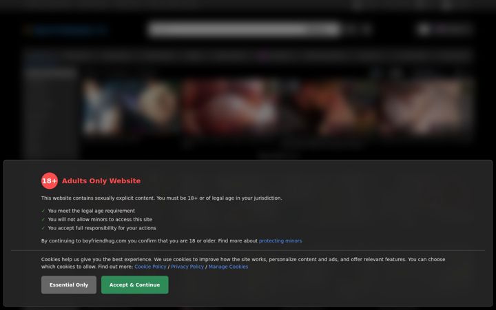 Screenshot of boyfriendhug.com