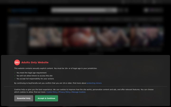 Screenshot of boyfriendtv.net