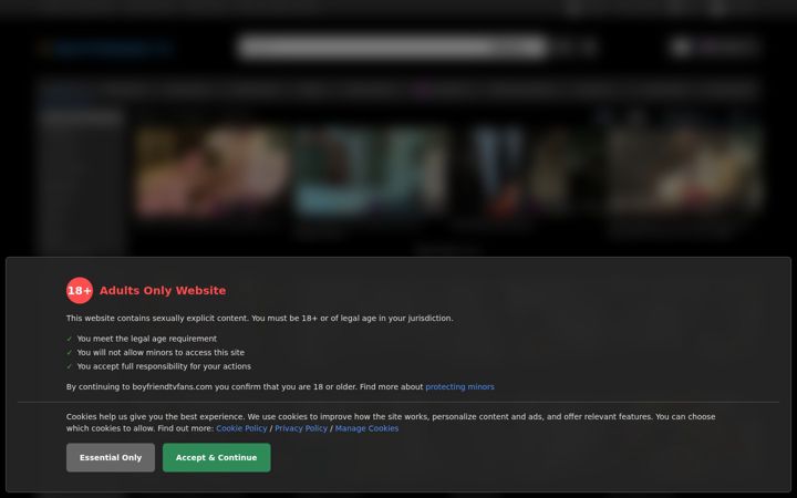 Capture d'écran de boyfriendtvfans.com