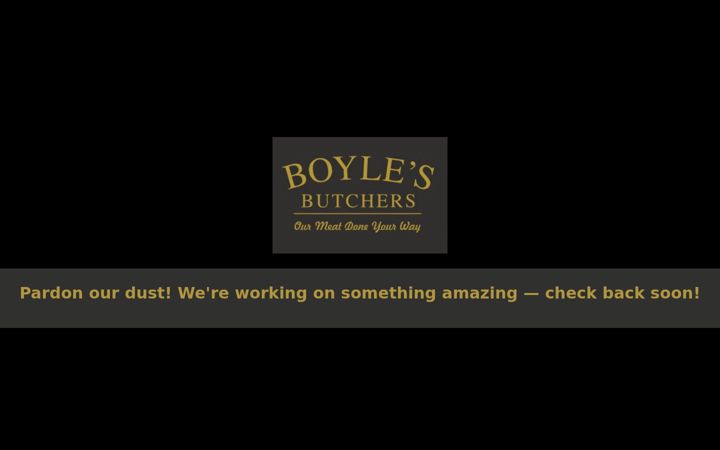 Screenshot of boylesbutchers.ie
