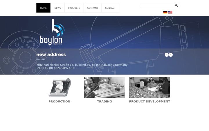 Captura de pantalla de boylon.de