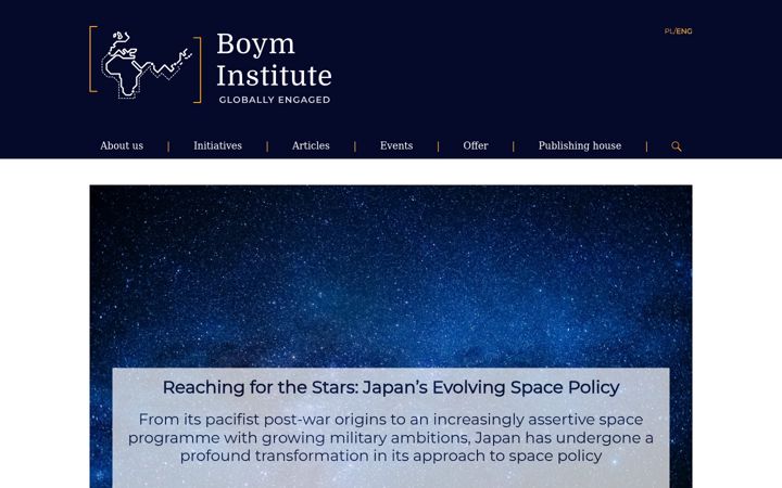 Screenshot of boyminstitute.org