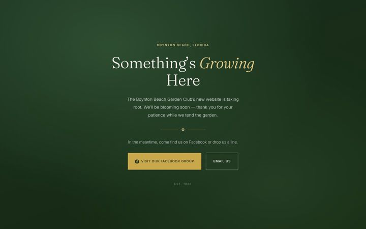 Screenshot of boyntonbeachgardenclubs.org