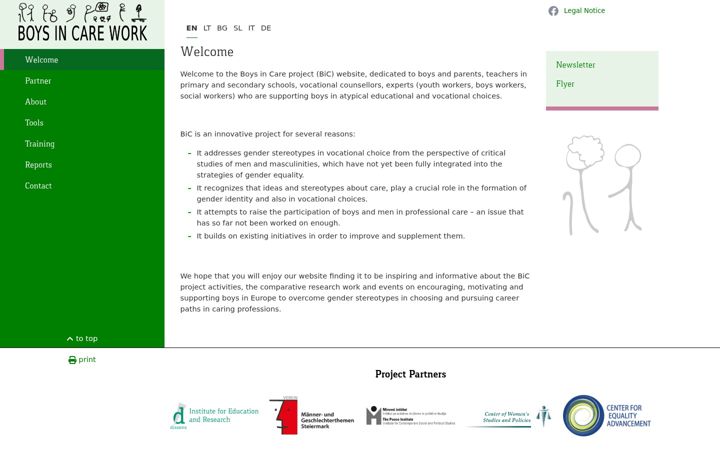 Screenshot of boys-in-care.eu