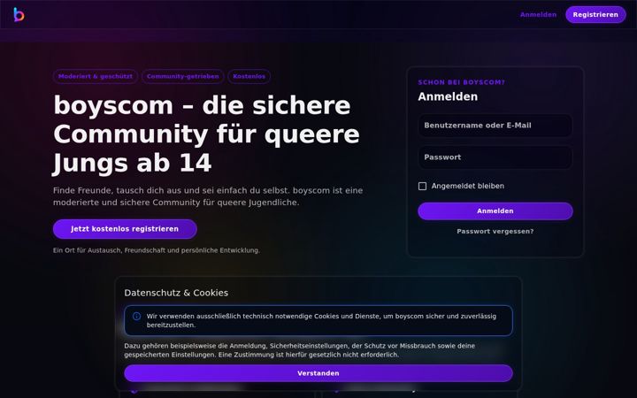 Screenshot of boyscom.de