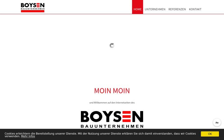 Screenshot of boysen-bauunternehmen.de