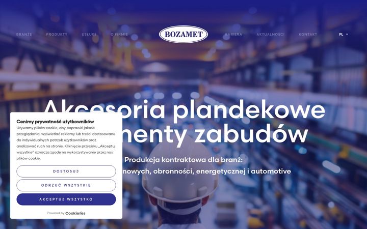 Screenshot of bozamet.pl