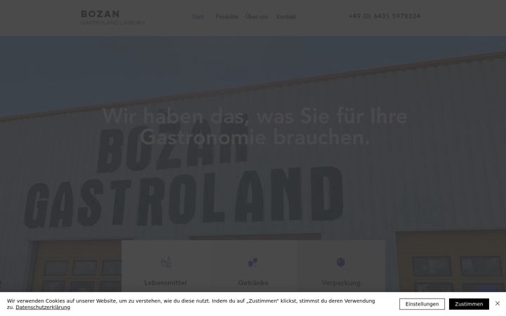 Ekrano kopija bozan-gastroland.de