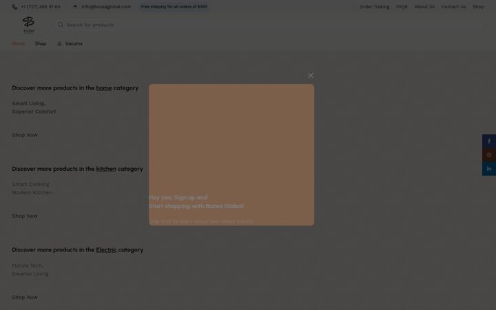 Screenshot of bozeaglobal.com