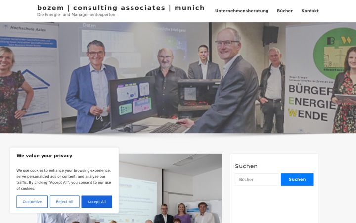 Captura de ecrã de bozem-consulting.de