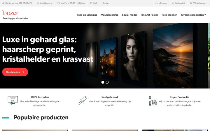 Screenshot of bozer.nl