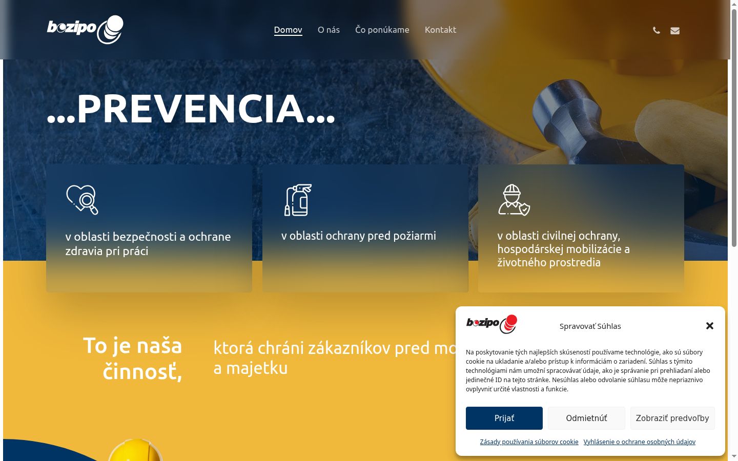 Screenshot tal-banner tal-kunsens muri qabel kwalunkwe interazzjoni