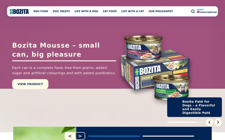 Screenshot of bozita.com