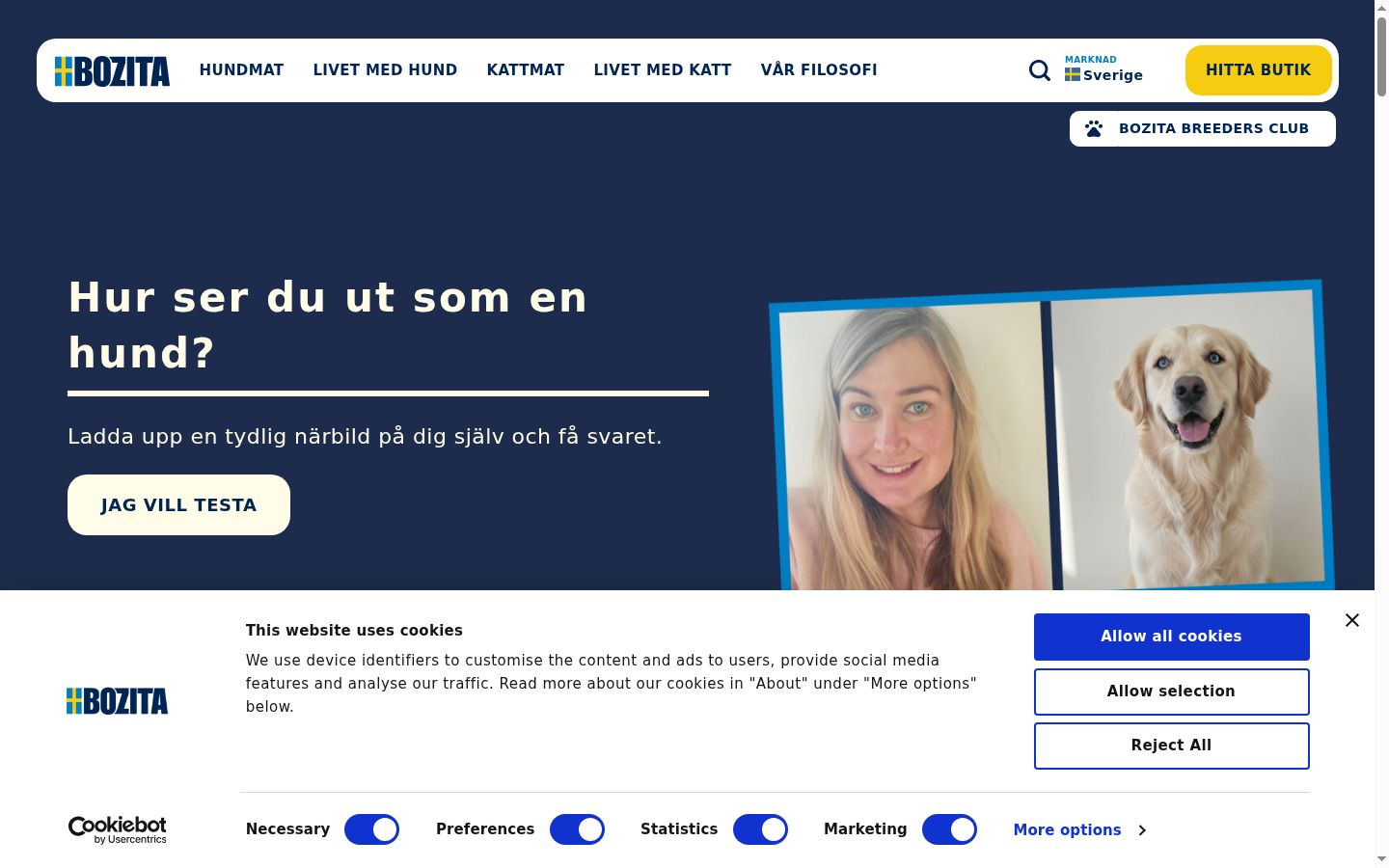 Screenshot tal-banner tal-kunsens muri qabel kwalunkwe interazzjoni